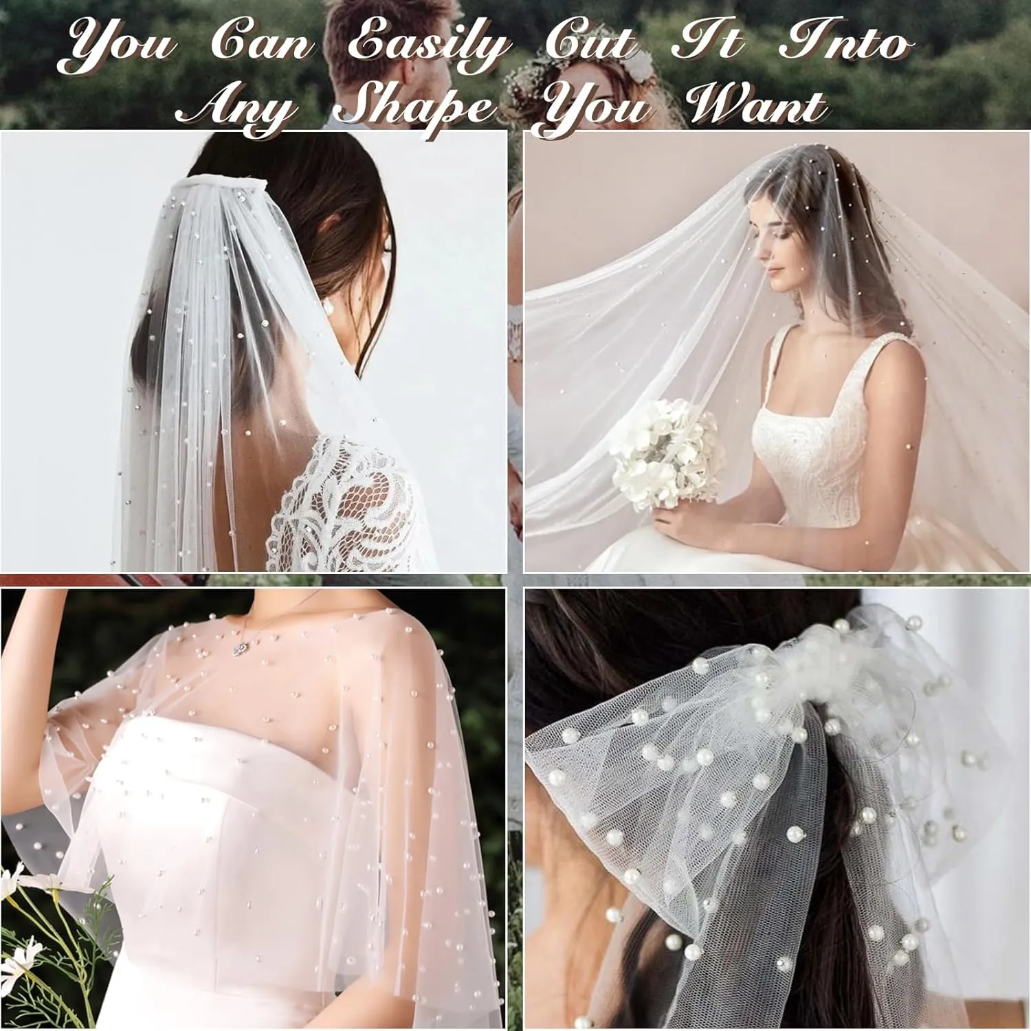 2 Pcs 10 Ft Pearl Table Runner Lace Tablecloth 30x120 Inch White Tulle Fabric Cover Table Cloth Bridal Elegant Veil Arch Decorations for Wedding Baby Shower Birthday Pearl Party Dessert Table Decor