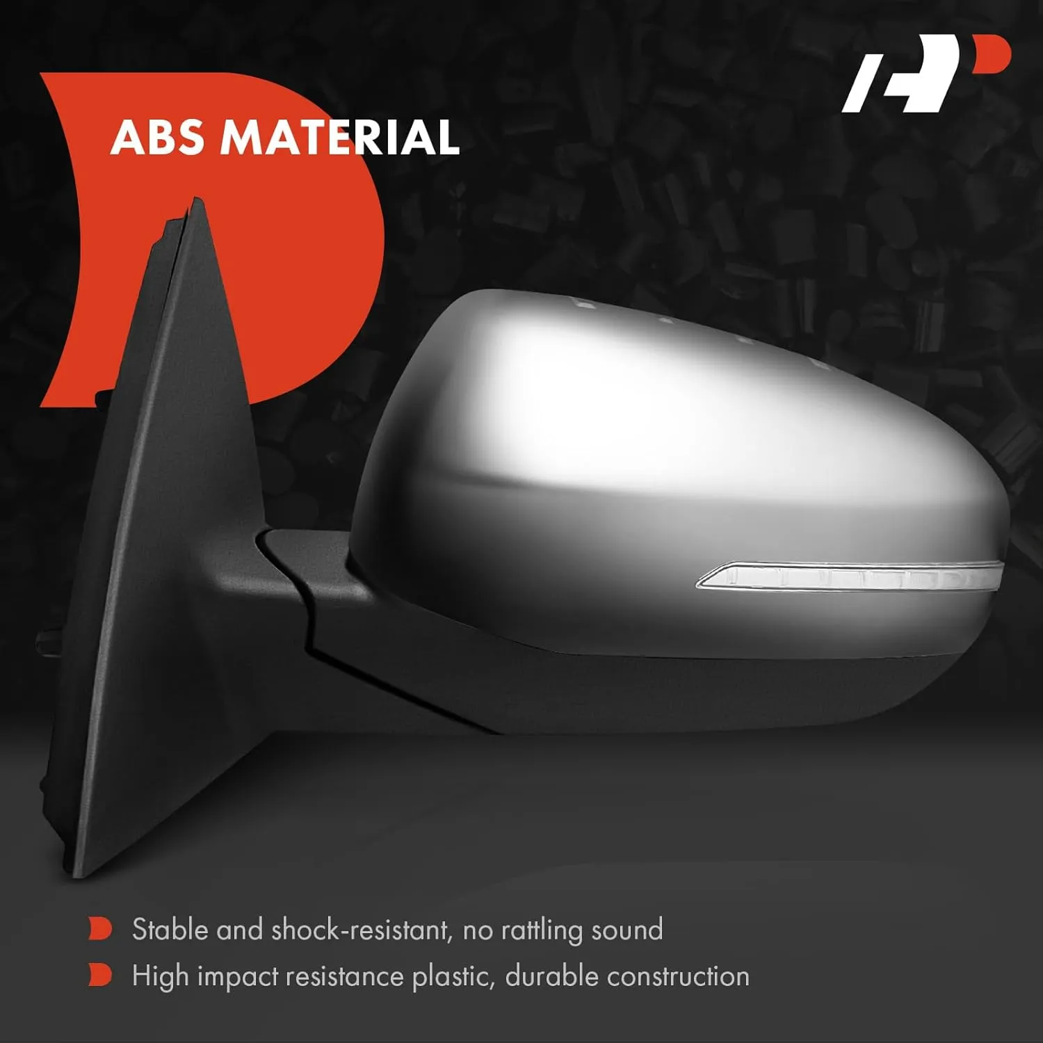 A-Premium Driver Side Power Door Mirror - Compatible with Kia Optima 2012-2013 - Heated Power Folding Chrome Outside Rear View Mirror w/Turn Signal - Replace# 876104C040
