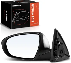 A-Premium Driver Side Power Door Mirror - Compatible with Kia Optima 2012-2013 - Heated Power Folding Chrome Outside Rear View Mirror w/Turn Signal - Replace# 876104C040
