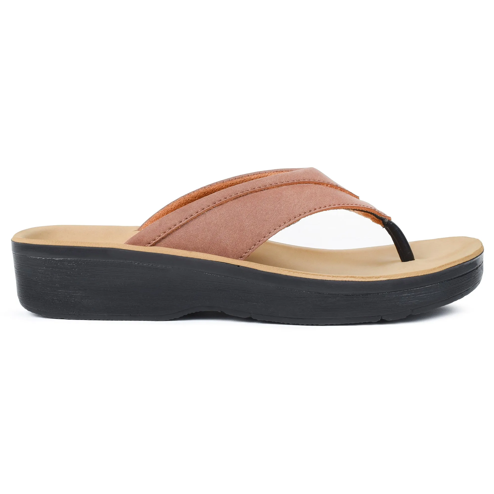 Aerohthoic Tera Casual Comfortable Arch Supportive Women’s Flip Flops - L0369