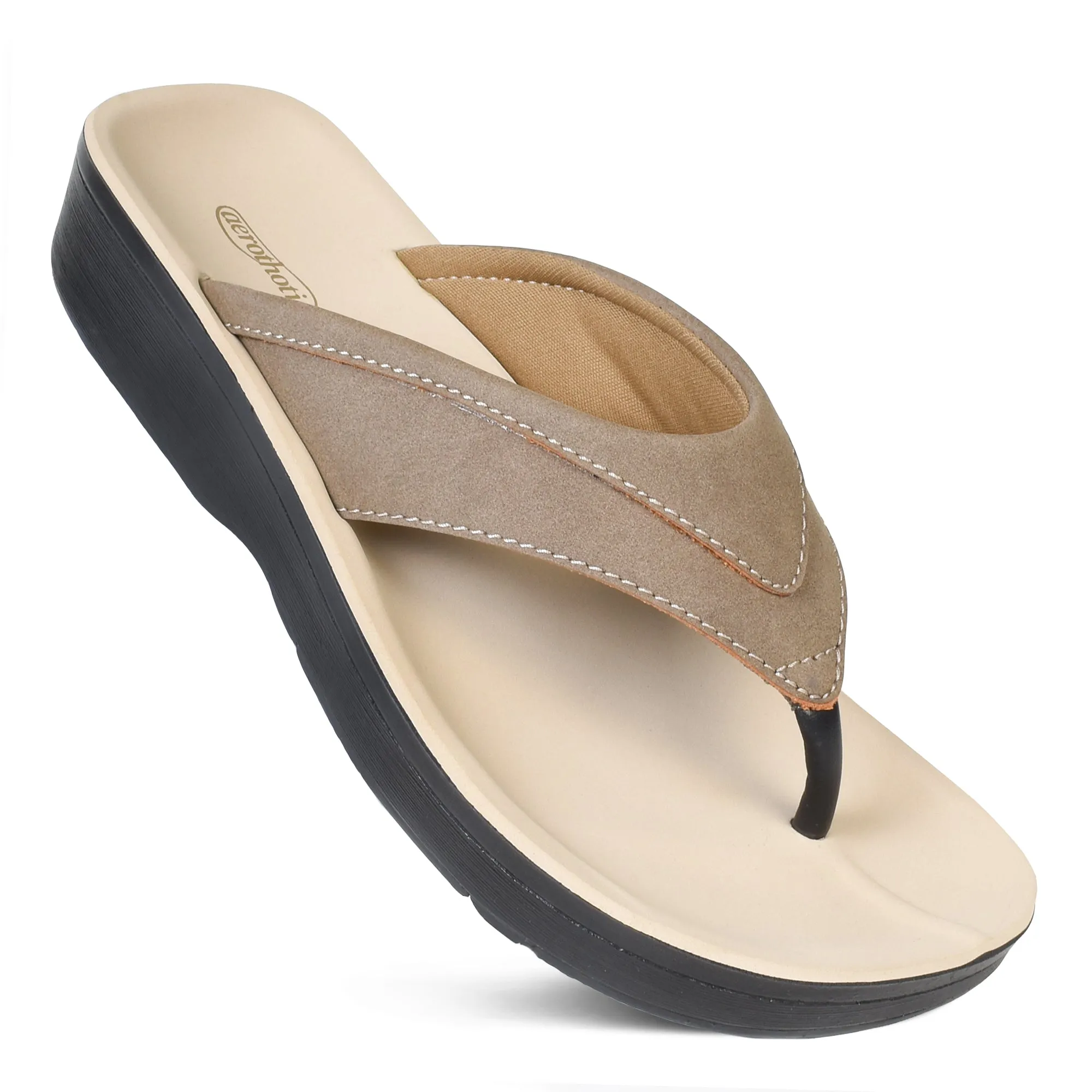 Aerohthoic Tera Casual Comfortable Arch Supportive Women’s Flip Flops - L0369