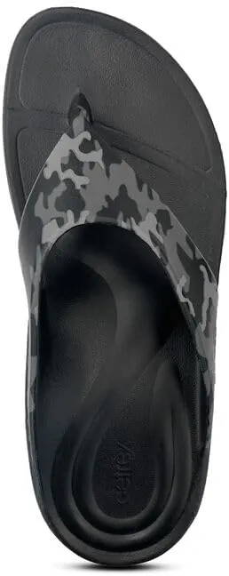 Aetrex Maui Orthopedic Mens Flip Flops - Arch Support Shock Absorption w/ UltraSKY EVA Foam Pressure Relief Water-Friendly Flip Flops for Men