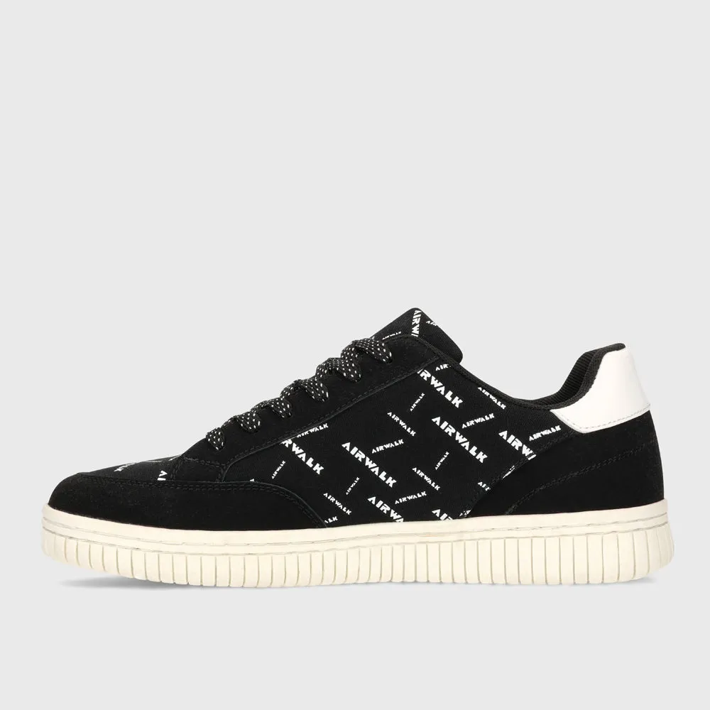 Airwalk Mens One Sneaker Black/white _ 182582 _ Black
