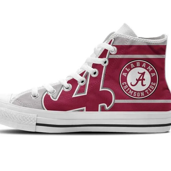 alabama crimson tide ladies high top sneakers