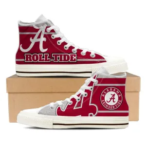 alabama crimson tide ladies high top sneakers
