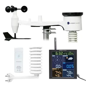 Ambient Weather WS-1965 Storm Bundle - WiFi Weather Station for Storm Monitoring w/Remote Monitoring and Alerts