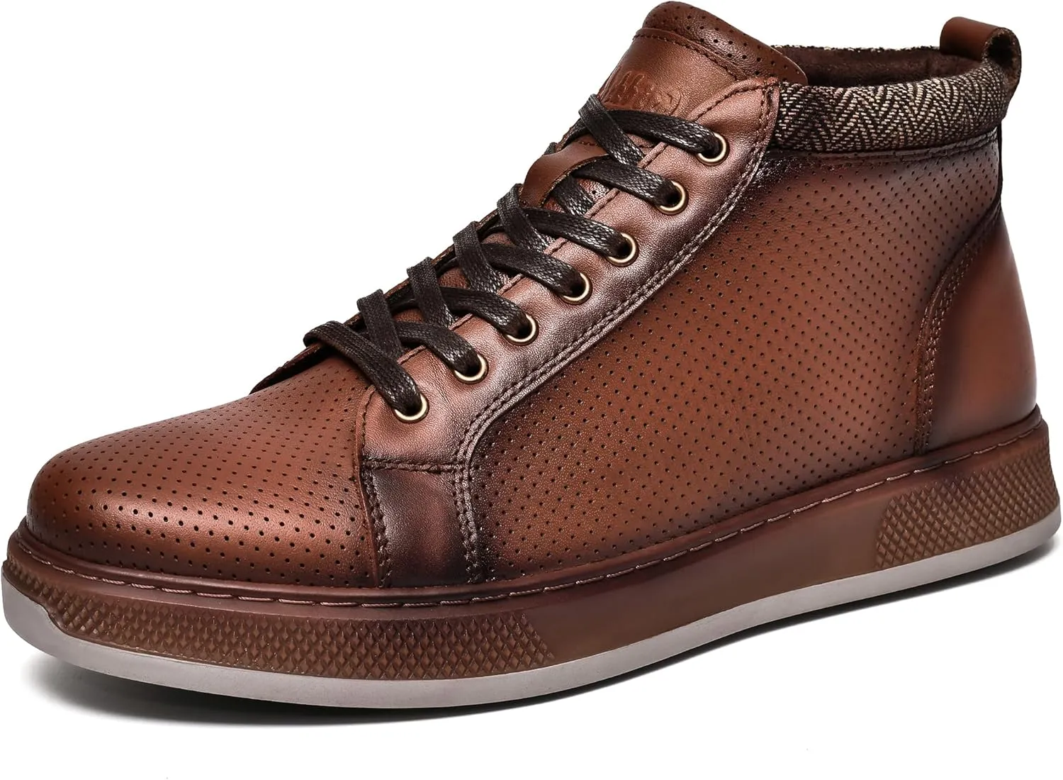 Arkbird Mens Leather Sneaker Fashion Classic Casual Chukka Ankle Boots for Men