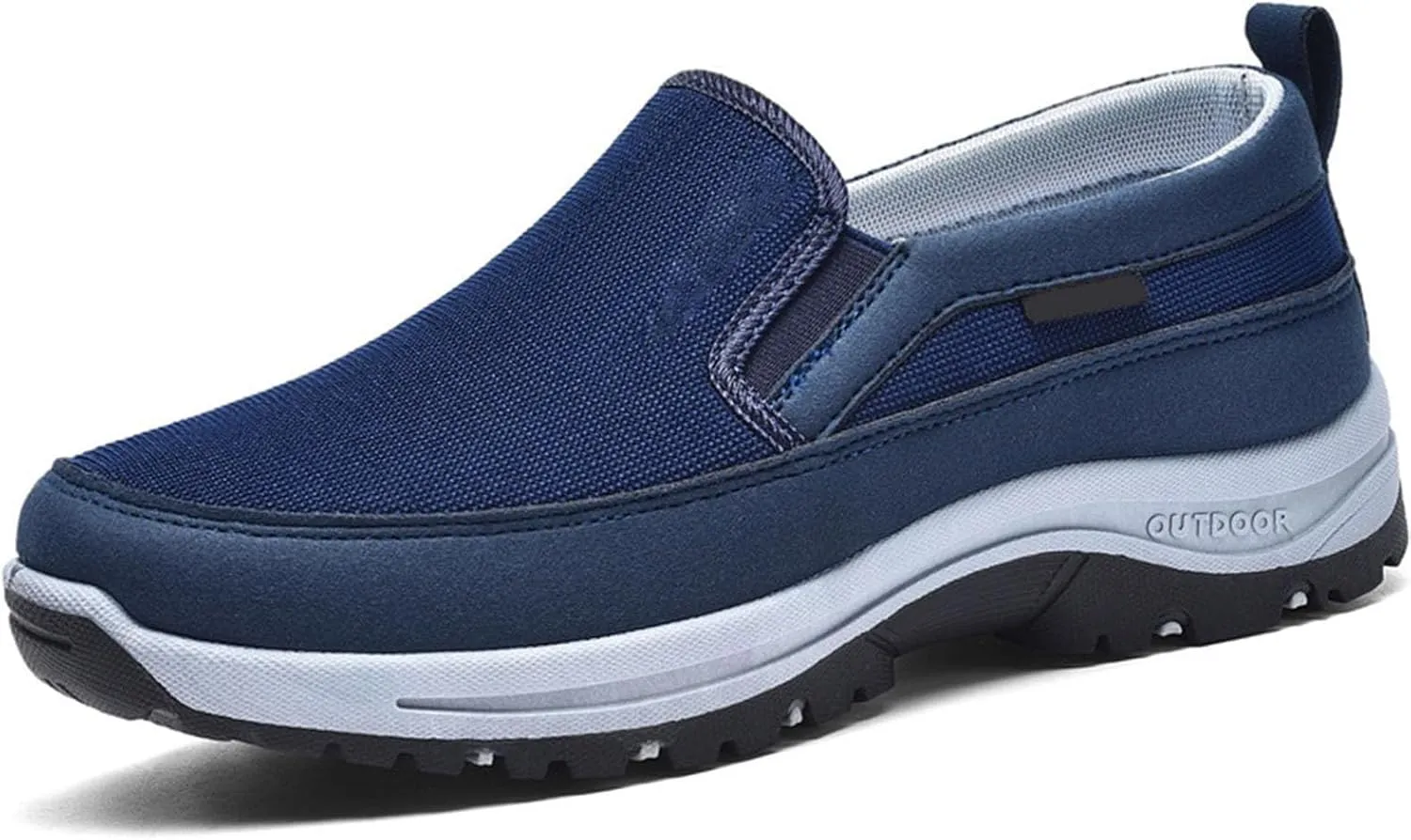 Auguscare Shoes Men, Orthowalkway Mens Shoes, Men's Arch Support Slip-On Canvas Loafers, Outdoor Orthopedic Sneakers