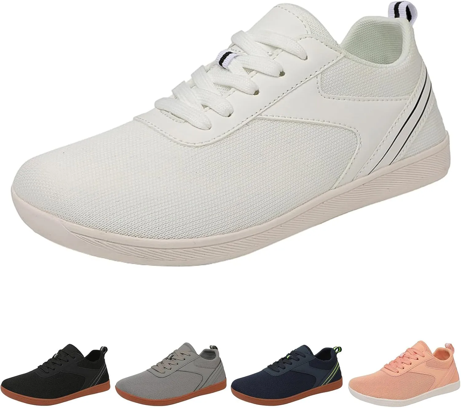 Barefoot Shoes for Mens Womens Wide Toe Box Shoes Walking Mesh Workout Sneakers Grounded Footwear Non-Slip Fashion Hiking Shoe Breathable Casual Running Sneaker