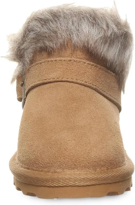BEARPAW Jasmine Toddler | Toddler's Boot Classic Suede | Kid's Slip On Boot | Comfortable Winter Boot