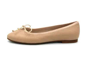 Beberlis  Nude Quilted Leather Ballet Flat 23003