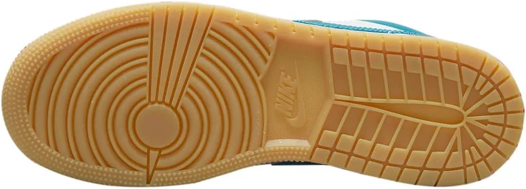 Big Kid's Jordan 1 Low SE Barcelona Cyber Teal/Cyber Teal-White (DM0589 400)