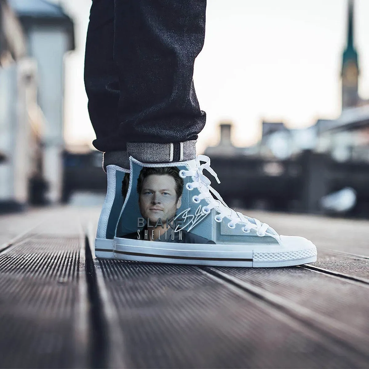 blake shelton mens high top sneakers