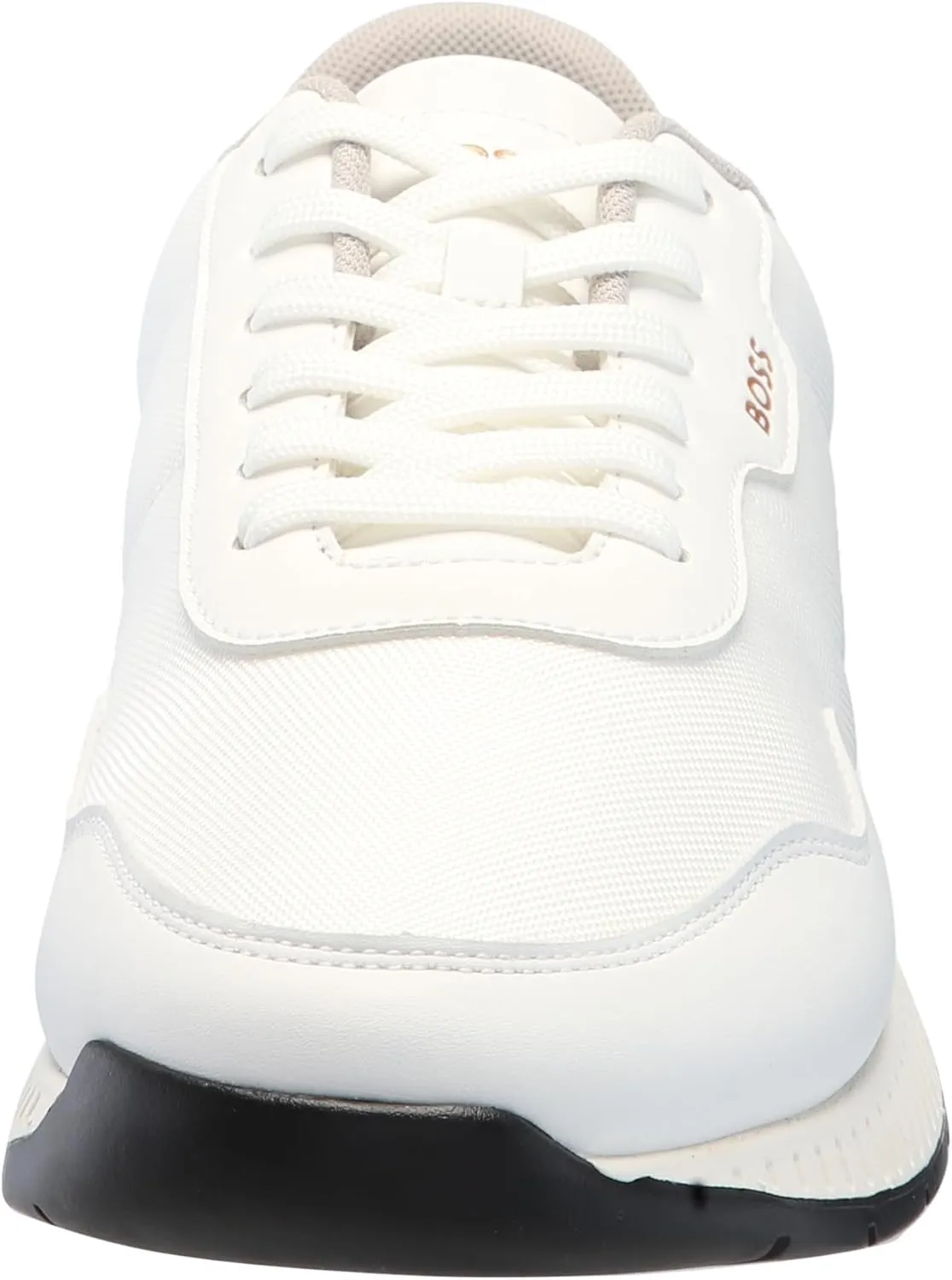 BOSS Men's Leather Mix Low Top Sneaker