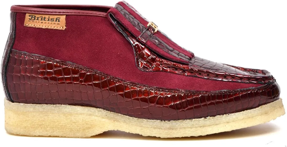 British Collection - Apollo Croc and Suede Men Slip on Shoes