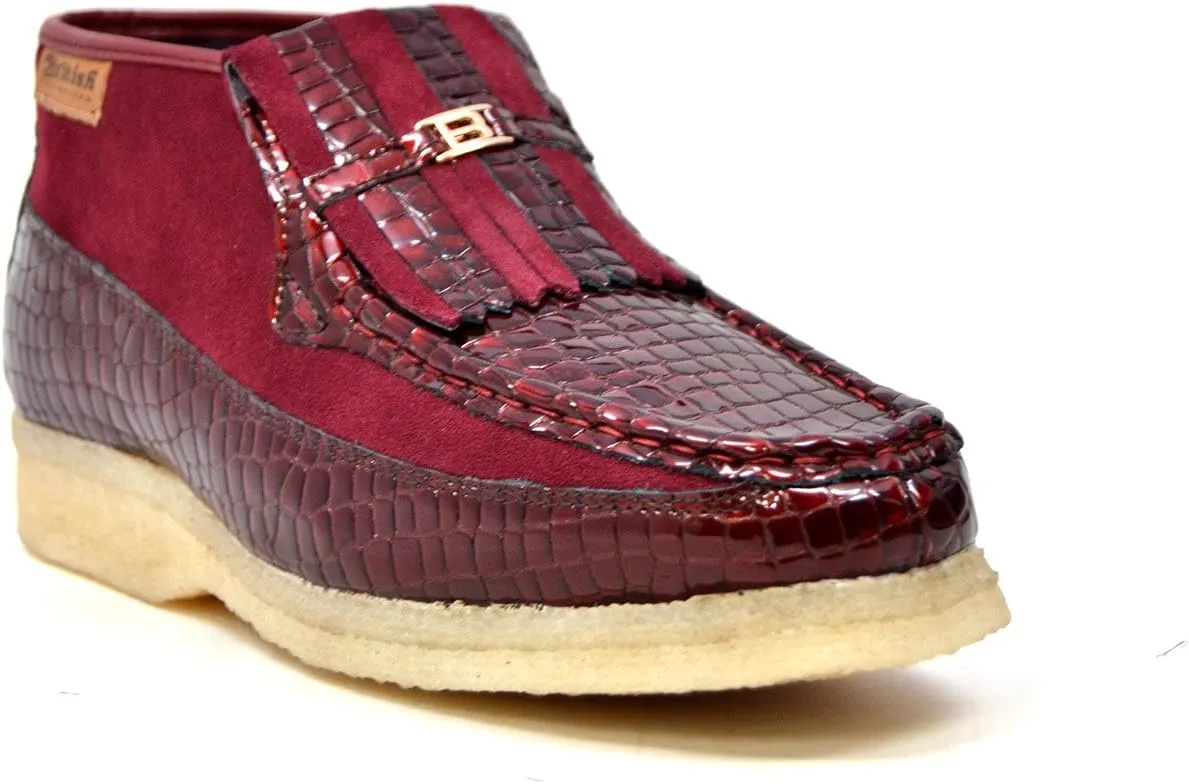 British Collection - Apollo Croc and Suede Men Slip on Shoes