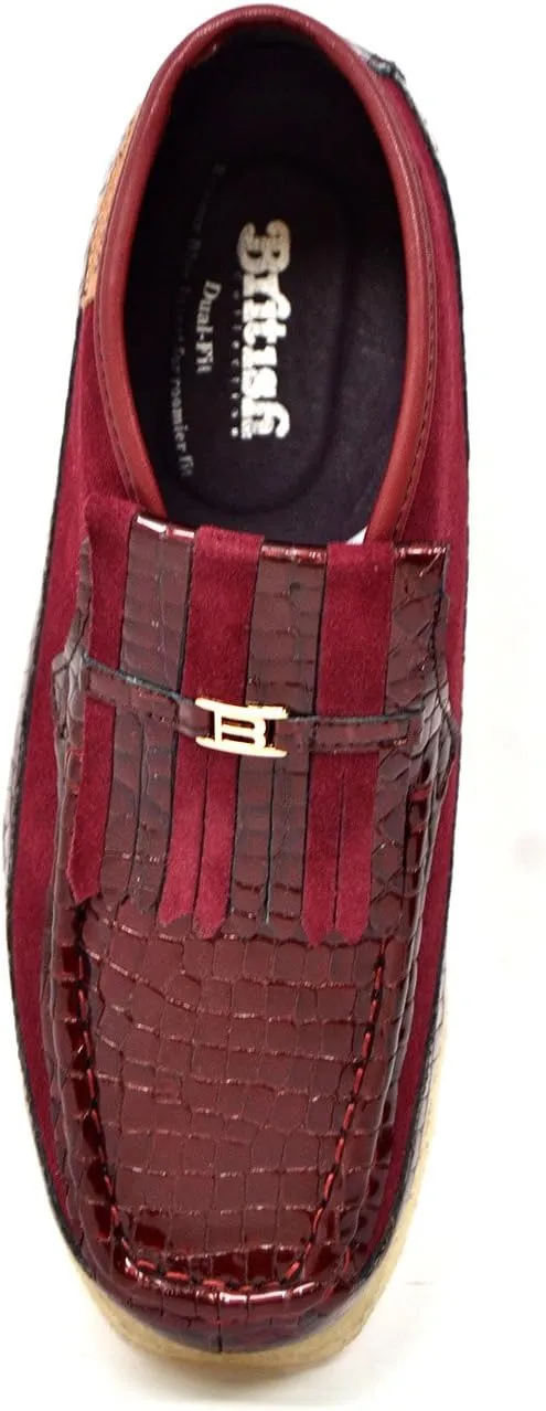 British Collection - Apollo Croc and Suede Men Slip on Shoes