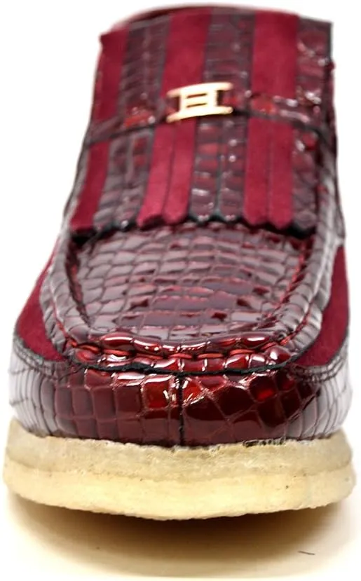 British Collection - Apollo Croc and Suede Men Slip on Shoes