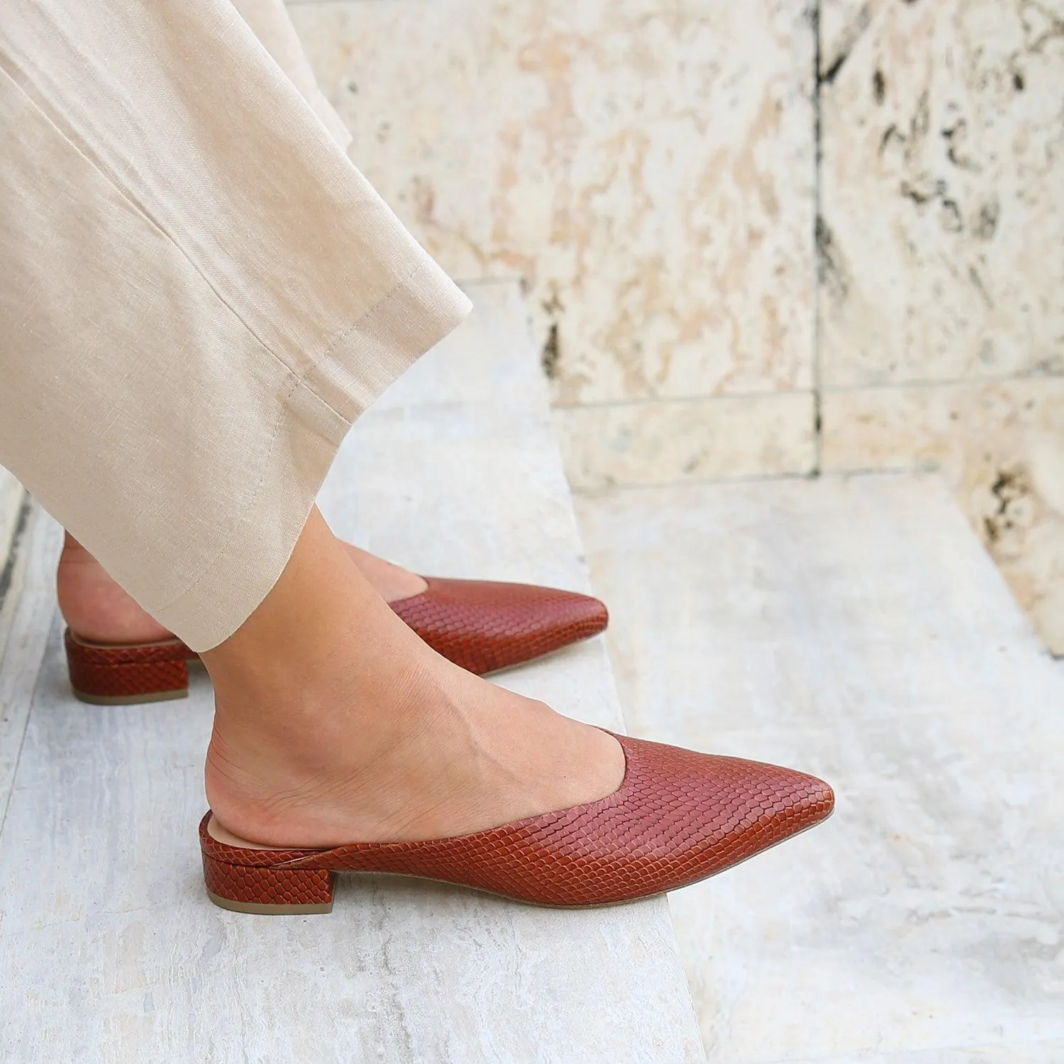 Brown Snake Point Slide   Twiggy Strap
