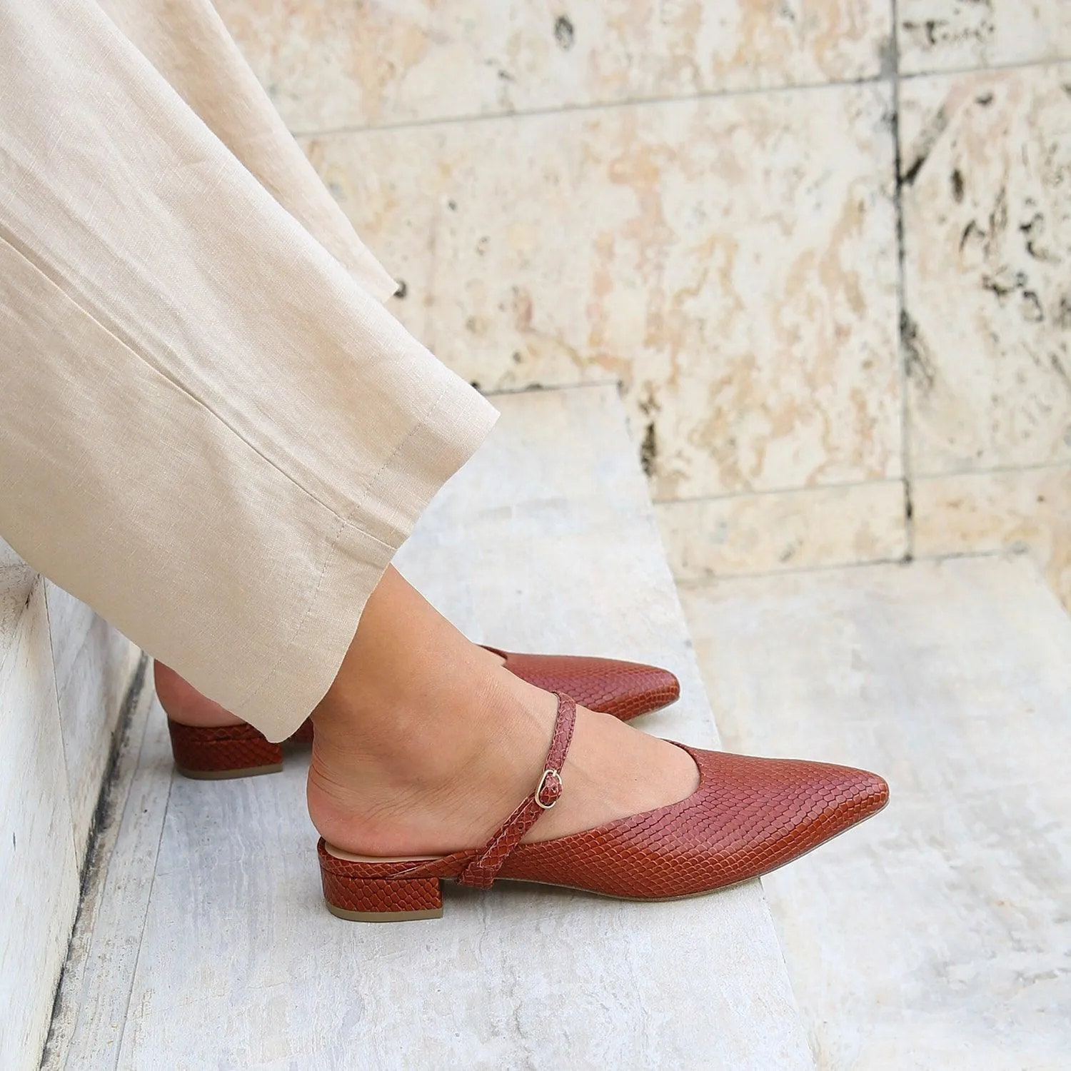 Brown Snake Point Slide   Twiggy Strap