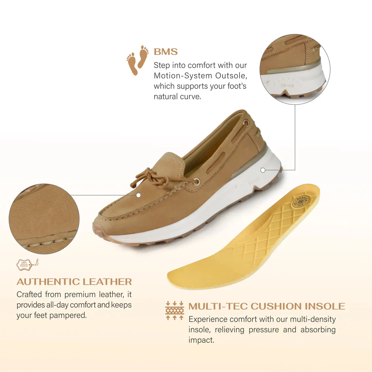 BUSSOLA BRACHA ZUCALE TEA STAIN BOAT SHOE