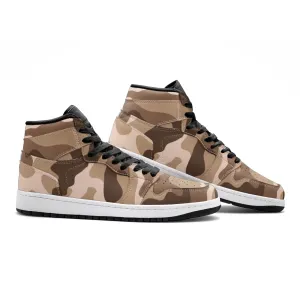 Camo Sneakers in Shades of Brown | High-Top AJ1 Style Style