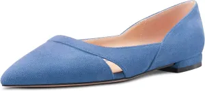 Castamere Women Low Heel Pointed Toe Slip-on Pumps Wedding Classic 0.4 Inches Heels