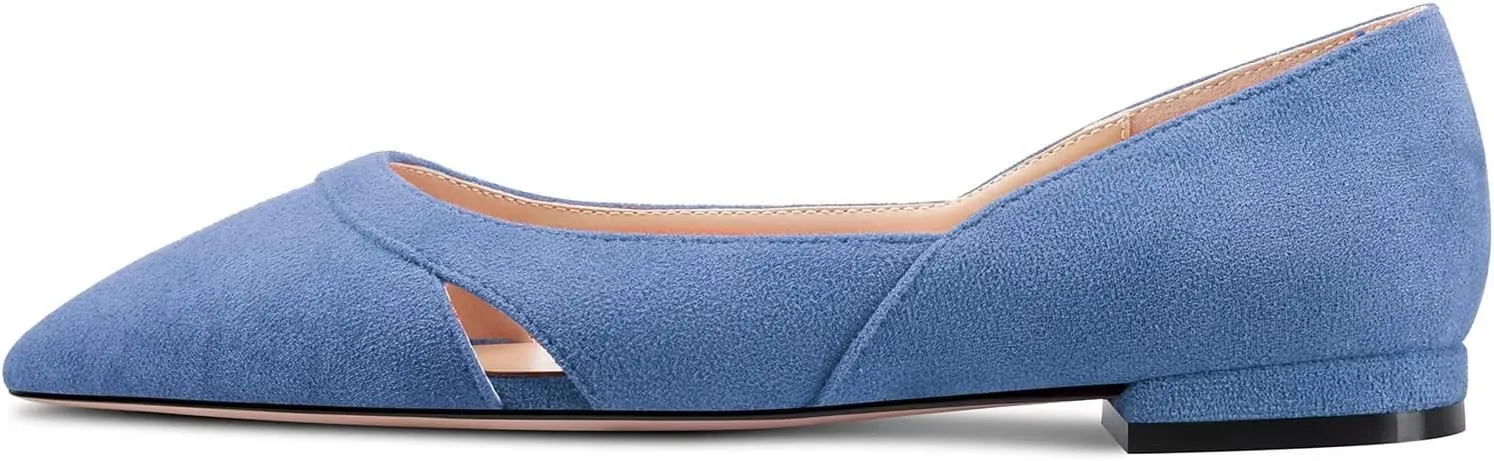 Castamere Women Low Heel Pointed Toe Slip-on Pumps Wedding Classic 0.4 Inches Heels
