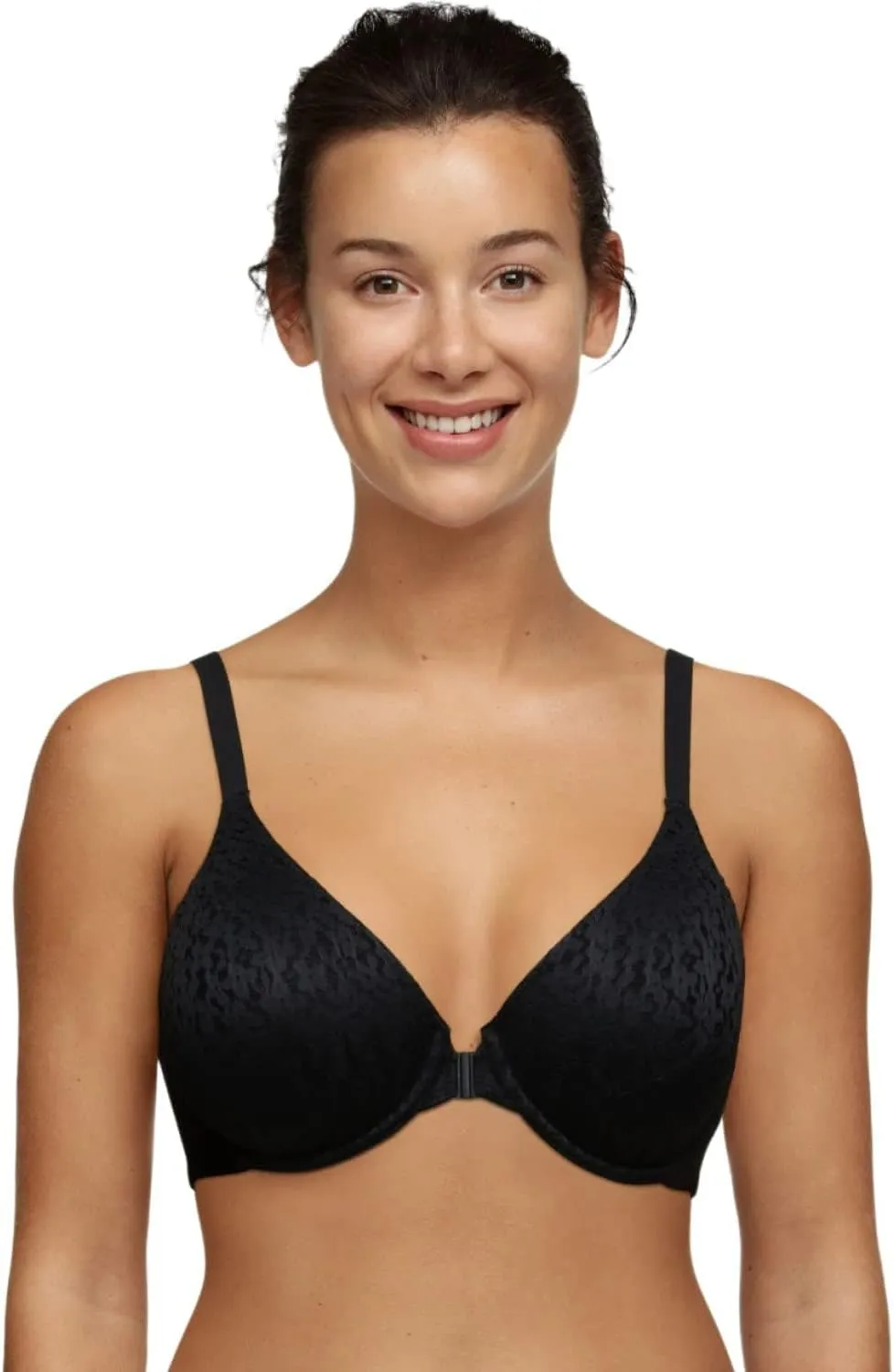 Chantelle Women's Norah Full-Coverage Front Closure Bra, Black, 36C