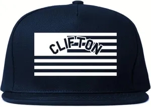 City of Clifton with United States Flag Snapback Hat Cap