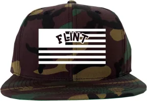 City of Flint with United States Flag Snapback Hat Cap