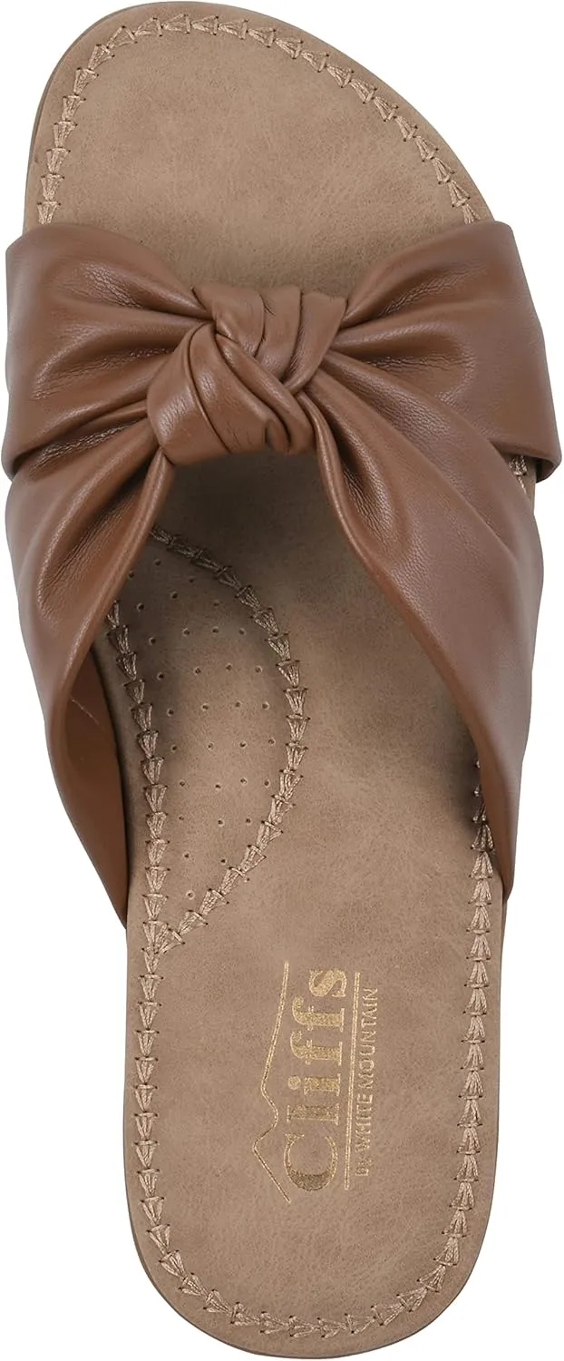 CLIFFS BY WHITE MOUNTAIN Women's Favorite Knotted Slide Sandal