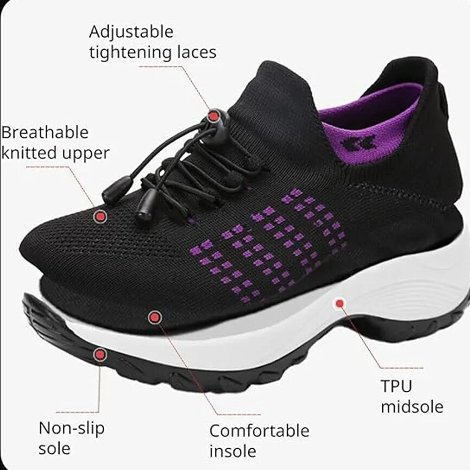 Comfortwear Shoes for Women, Comfor Twear Ortho Shoes for Women Plantar Fasciitis, Wide Walking Ortho Stretch Cushion Nurse Shoe Non Slip Unisex Orthopedic Sneakers