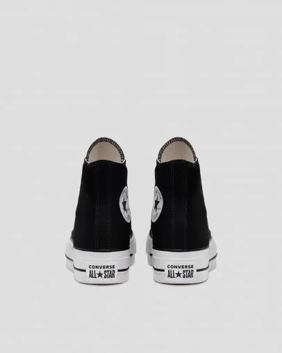 Converse Womens Chuck Taylor All Start  Canvas Lift High Top - Black/White