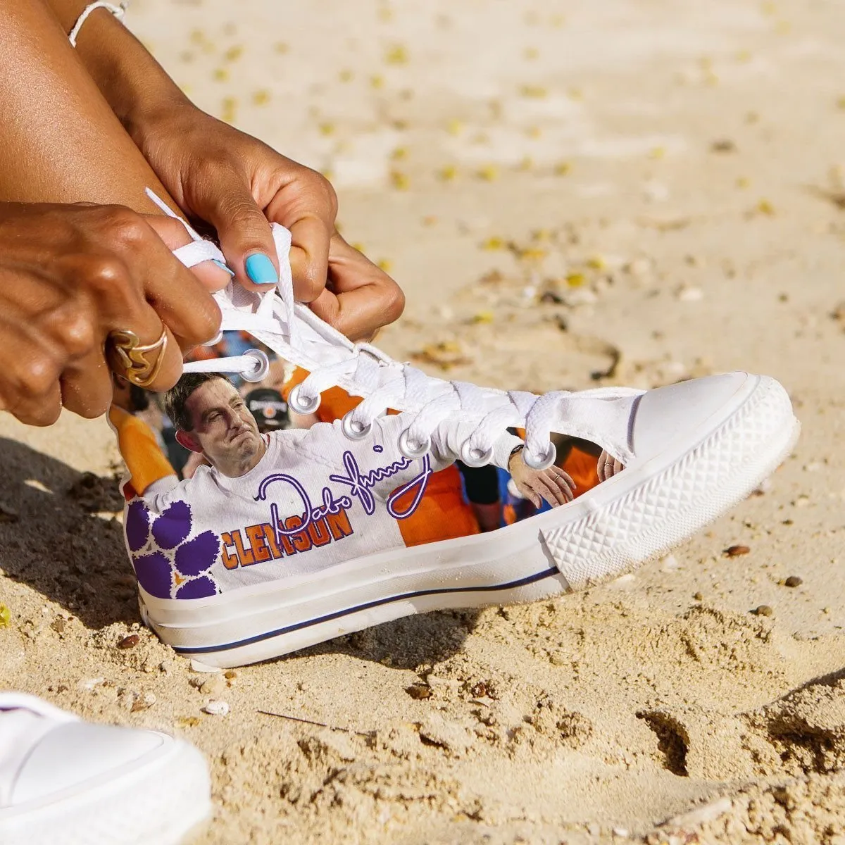 dabo swinney ladies high top sneakers