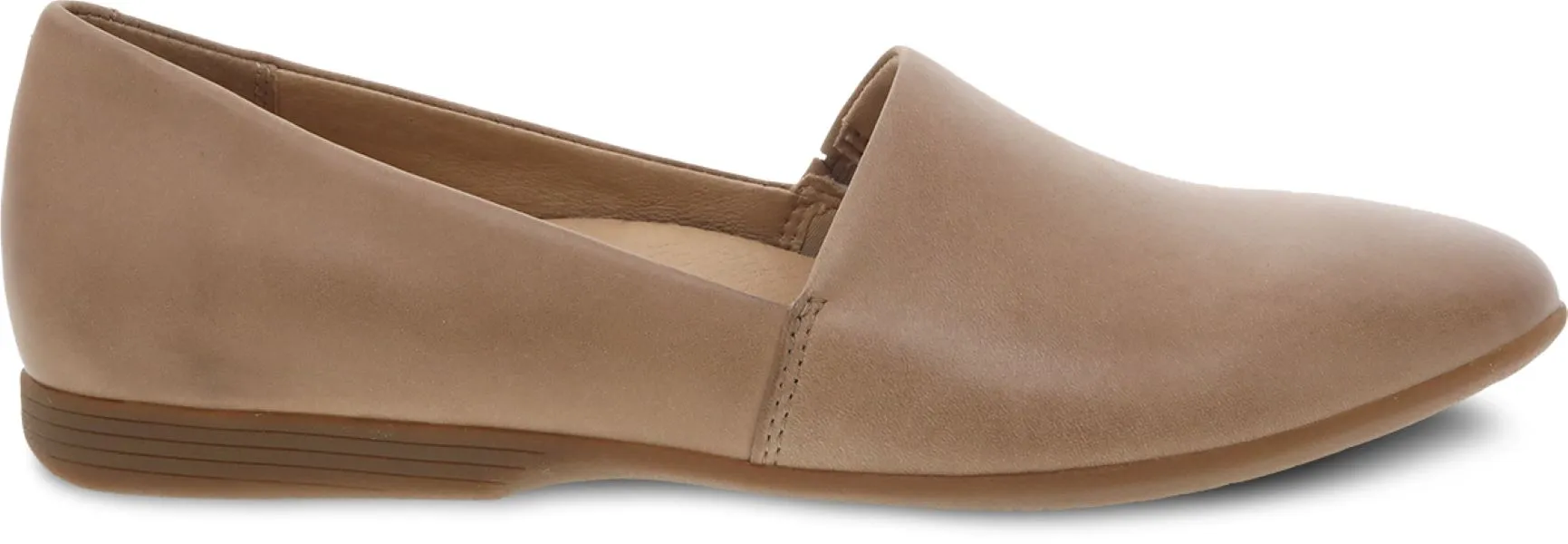Dansko Tan Larisa Burnished Nappa Womens Flat Shoes 2036-150600