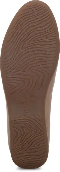 Dansko Tan Larisa Burnished Nappa Womens Flat Shoes 2036-150600