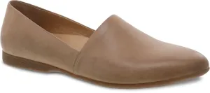 Dansko Tan Larisa Burnished Nappa Womens Flat Shoes 2036-150600