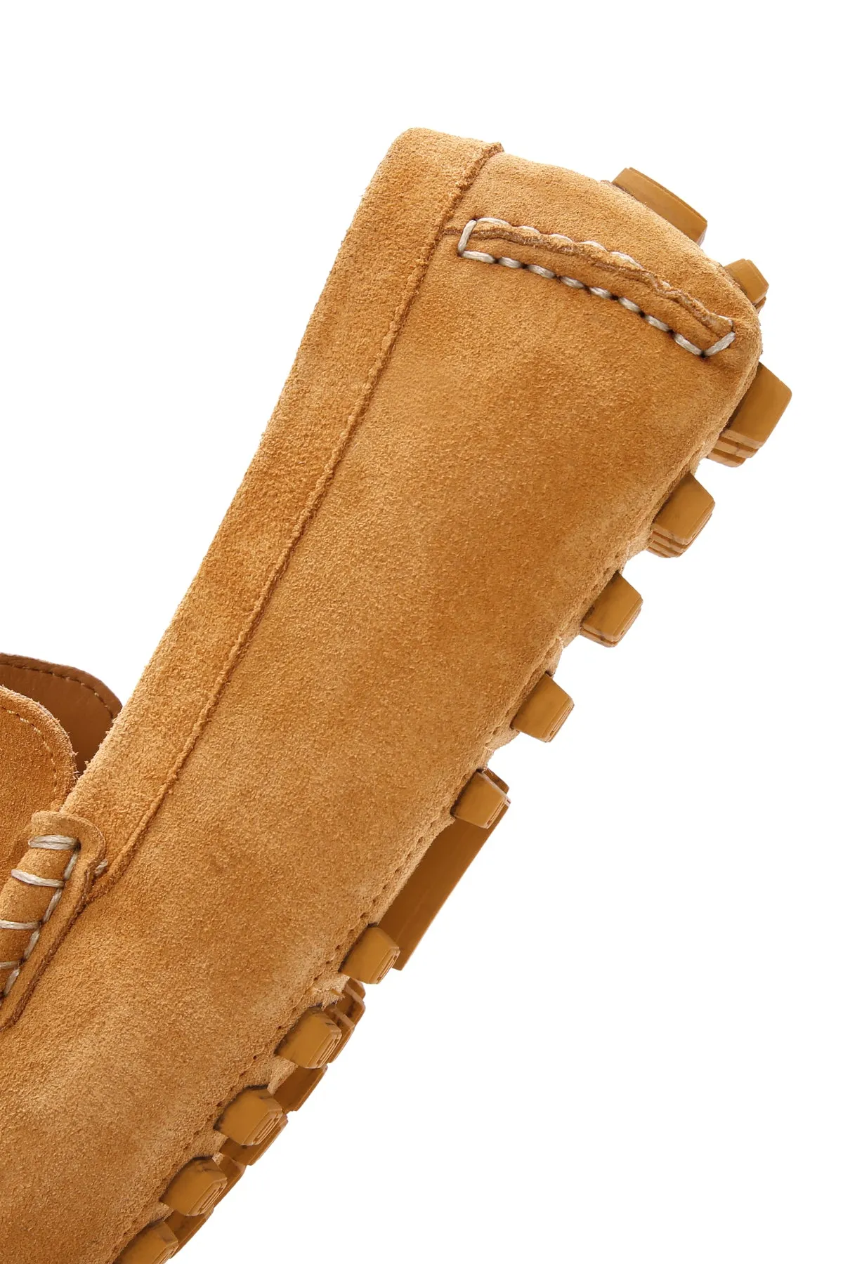 Derimod Fly Erkek Sarı Süet Deri Loafer