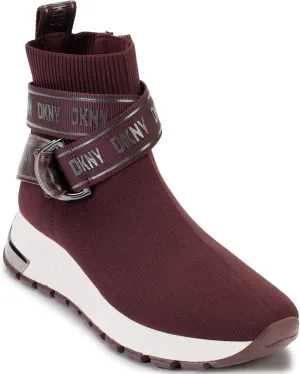 DKNY Women's High Top Slip on Wedge Sneaker