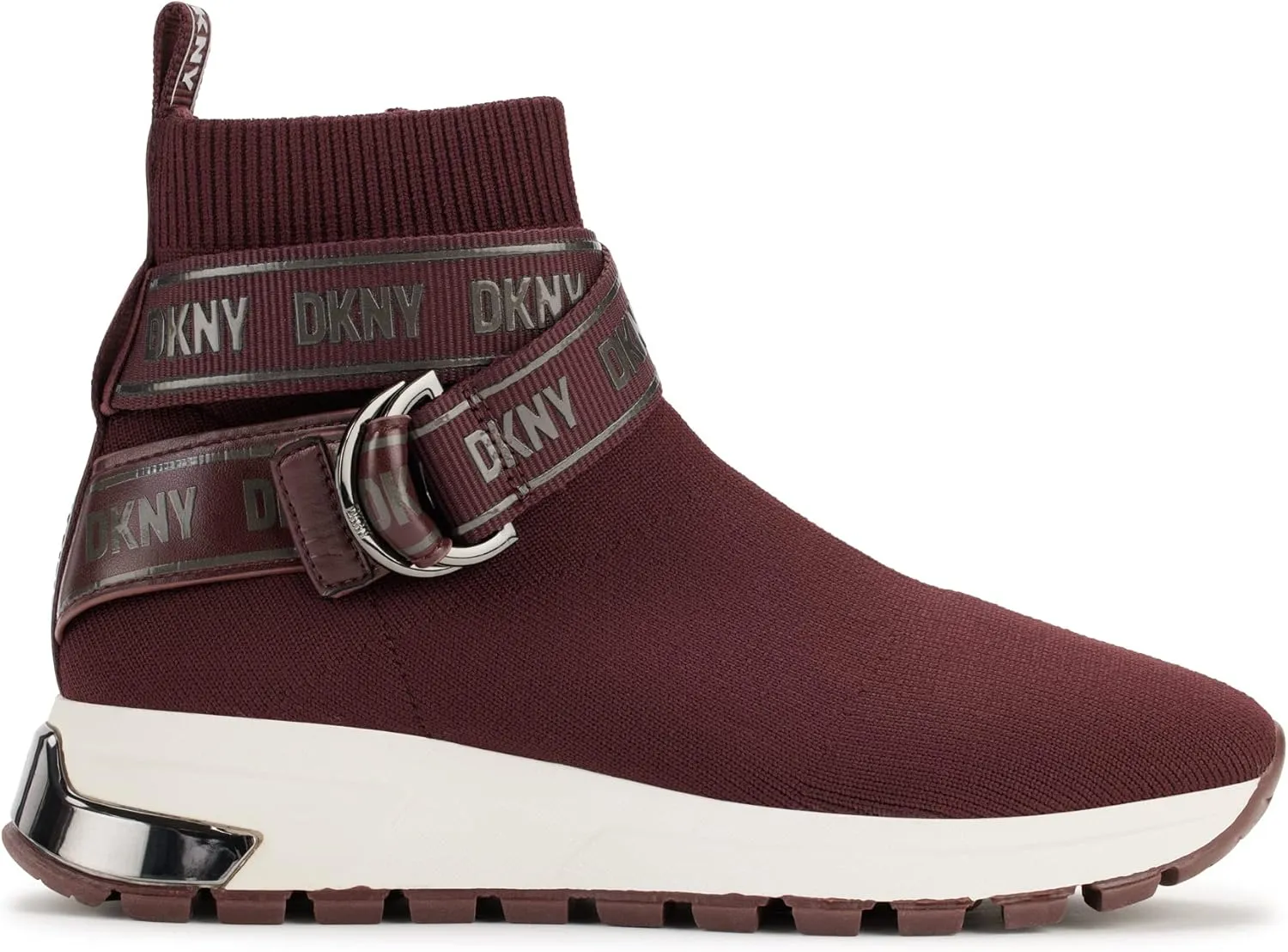 DKNY Women's High Top Slip on Wedge Sneaker