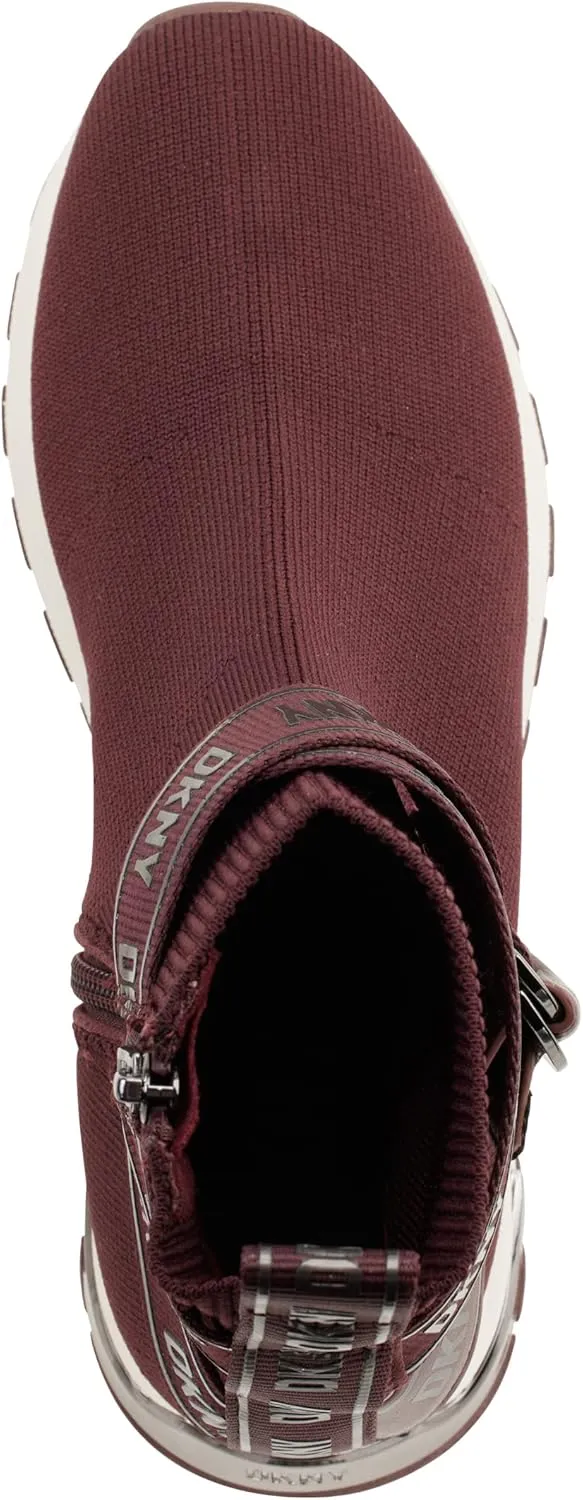 DKNY Women's High Top Slip on Wedge Sneaker