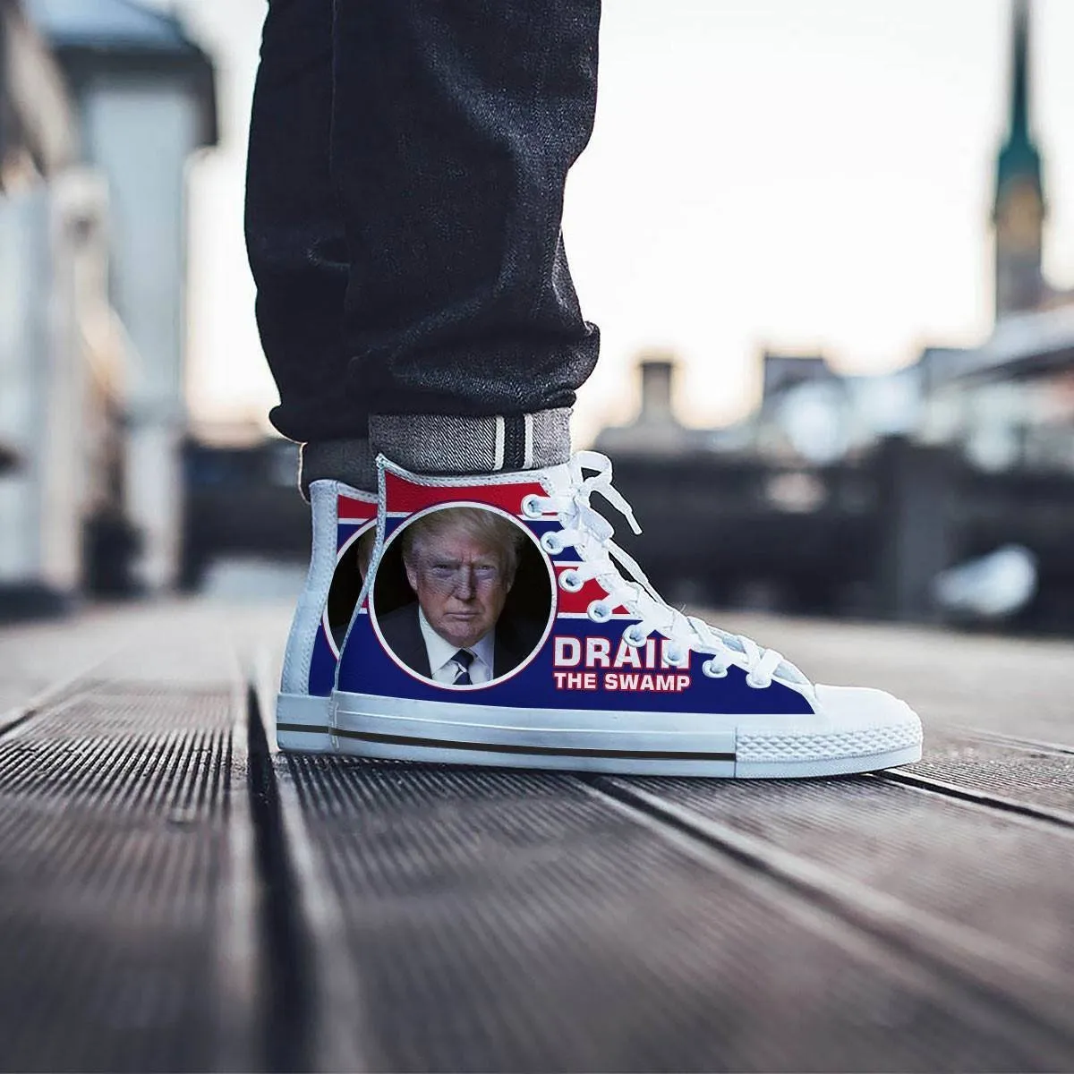 drain the swamp mens high top sneakers high top