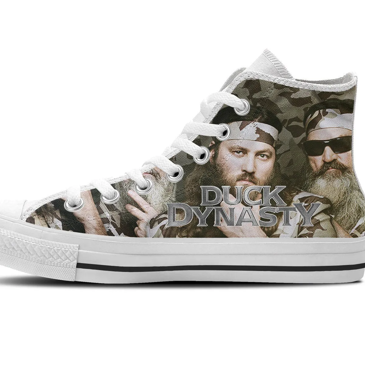 duck dynasty ladies high top sneakers