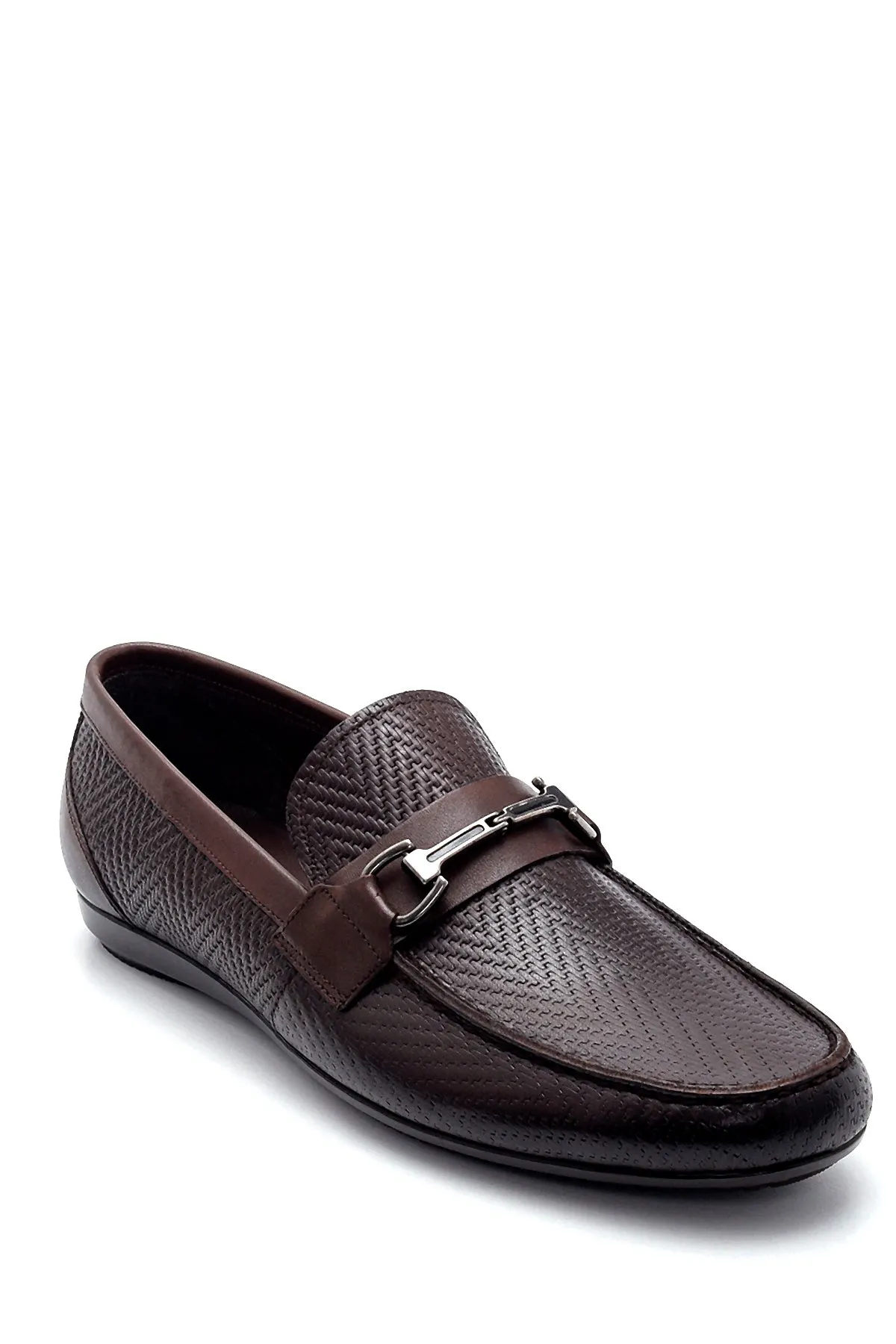 Erkek Deri Baskılı Loafer