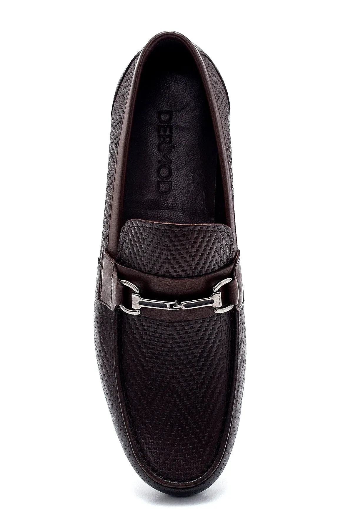 Erkek Deri Baskılı Loafer