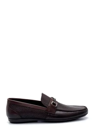 Erkek Deri Baskılı Loafer