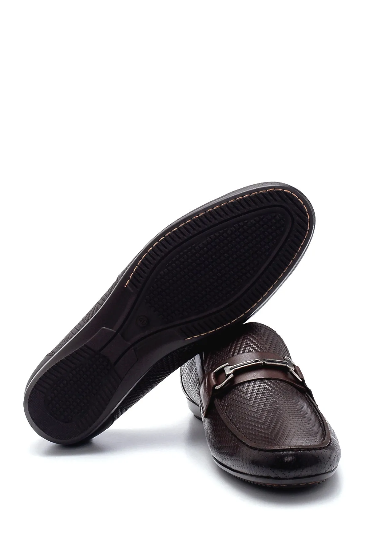 Erkek Deri Baskılı Loafer