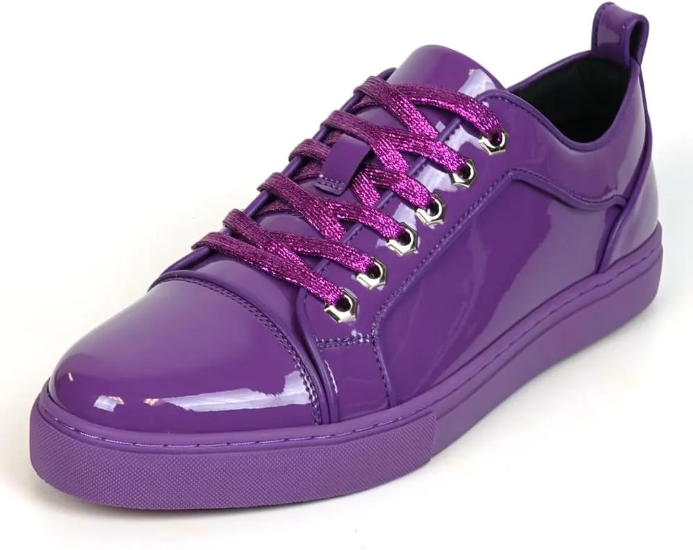 FI-2415-2 Patent Leather Cap tor Lace up Sneaker