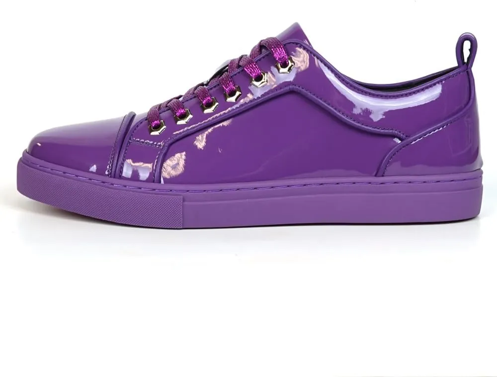 FI-2415-2 Patent Leather Cap tor Lace up Sneaker